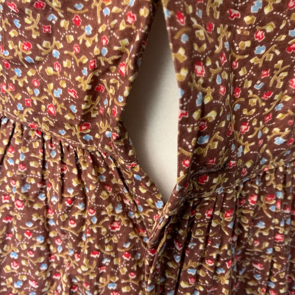 Vintage cottagecore dream dress ruffled hem - Picture 4 of 9